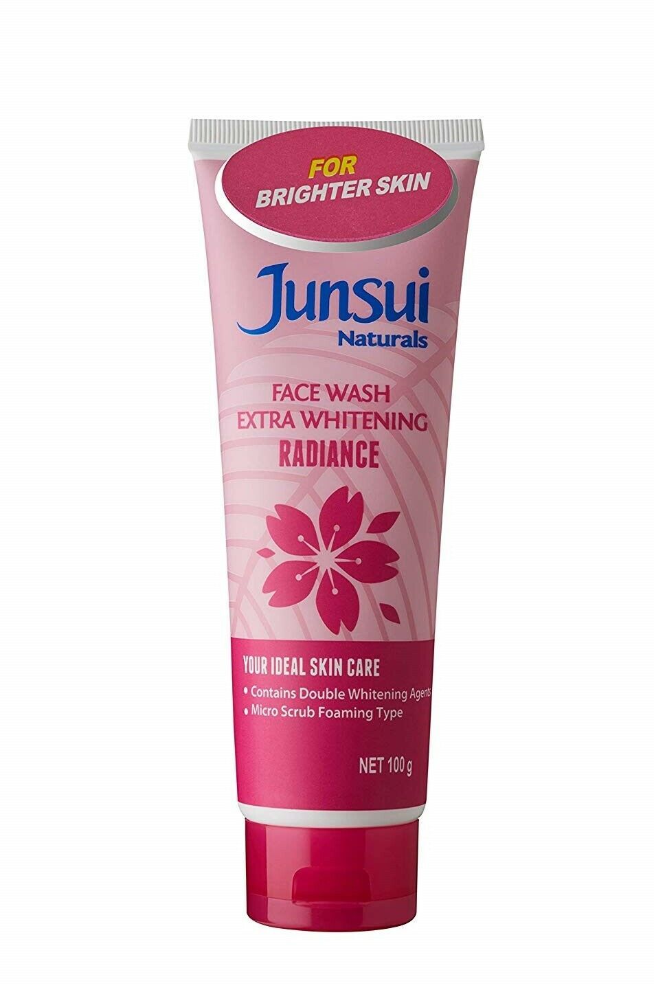 Junsui Naturals Radiance Face Wash with Whitening, Removes Dirt 100 gm