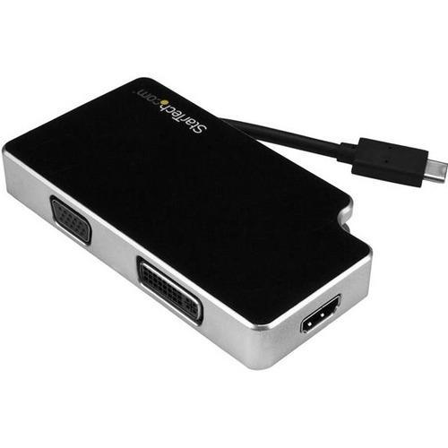 StarTech.com USB C Multiport Adapter - UHD 4K - USB C to VGA - DVI - HDMI - USB