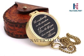 NauticalMart 2'' Brass Compass/inspiration gift/pocket compass