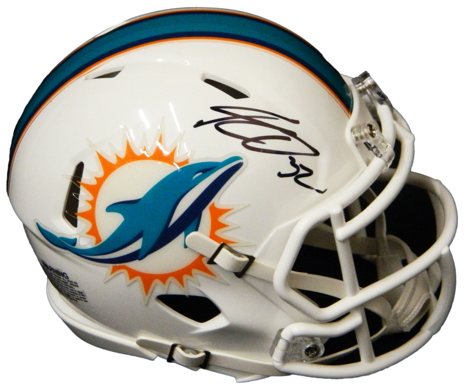 Kenyan Drake Signed Miami Dolphins Riddell Speed Mini ...