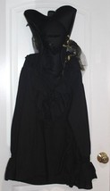 Pirate Costume Black Ruffle Shirt And Feather Hat Set Amscan USA Adult Standard - $34.64