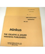 Minkus 1988 1989 Mongolia Stamp Album Supplements # 24 and 25 Lot of 2 NOS - $14.10