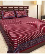Check Print Print 100% Cotton Traditional King Size 90x108 Double Bedsheet - $30.99