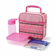NWT Arctic Zone Aztec Lunch Bag, Girls Pink handle, insulated combo work... - $19.75