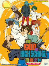 The God of High School Anime DVD Vol.1-13 end with English Dubbed Ship From USA