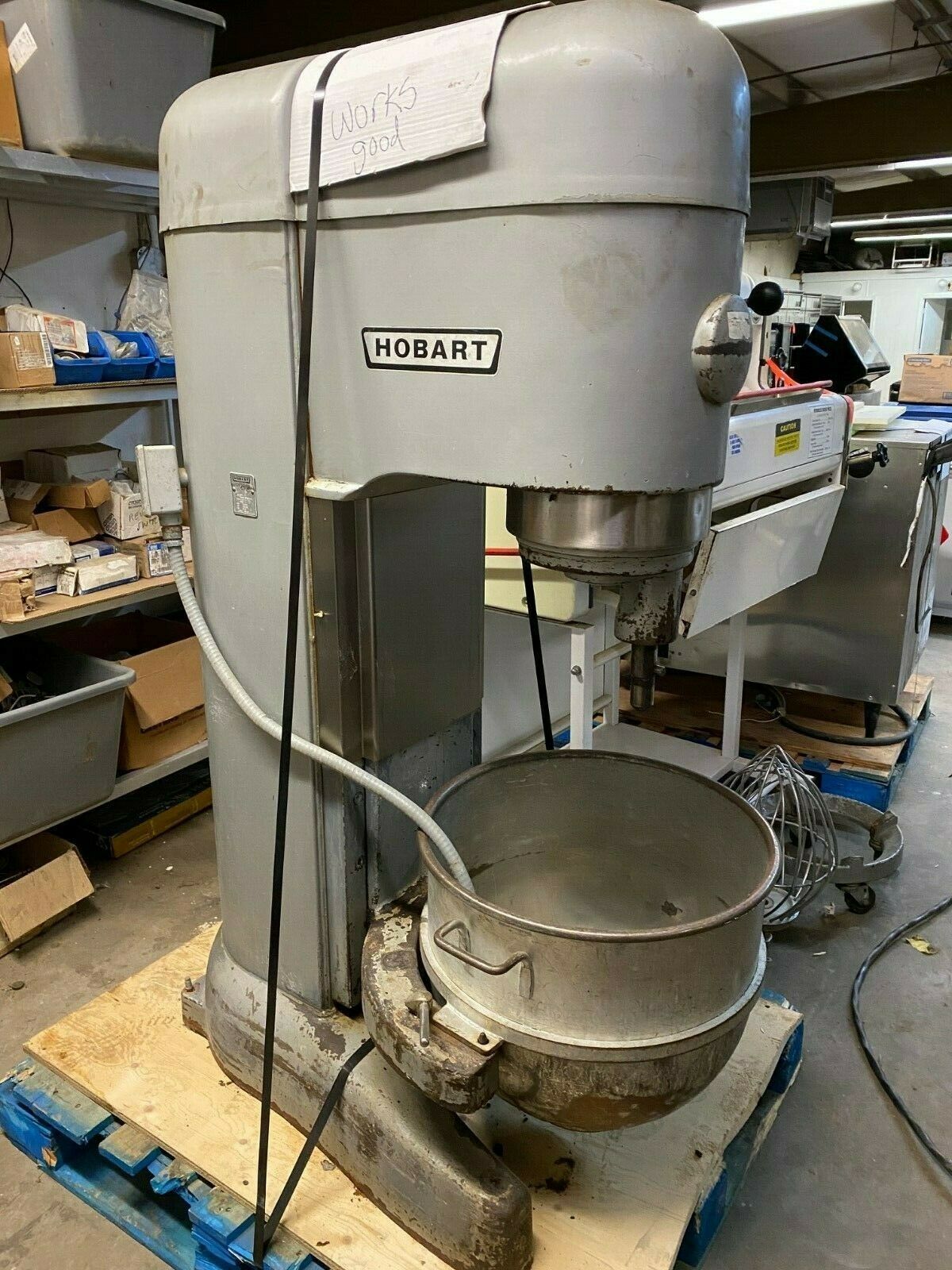 Hobart M802 Commercial 80 QT Floor Bakery Baking Dough Ingredient Mixer