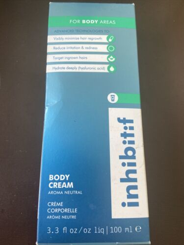 Inhibitif Hair Free Body Hydrator 3.3oz/100ml New In Box