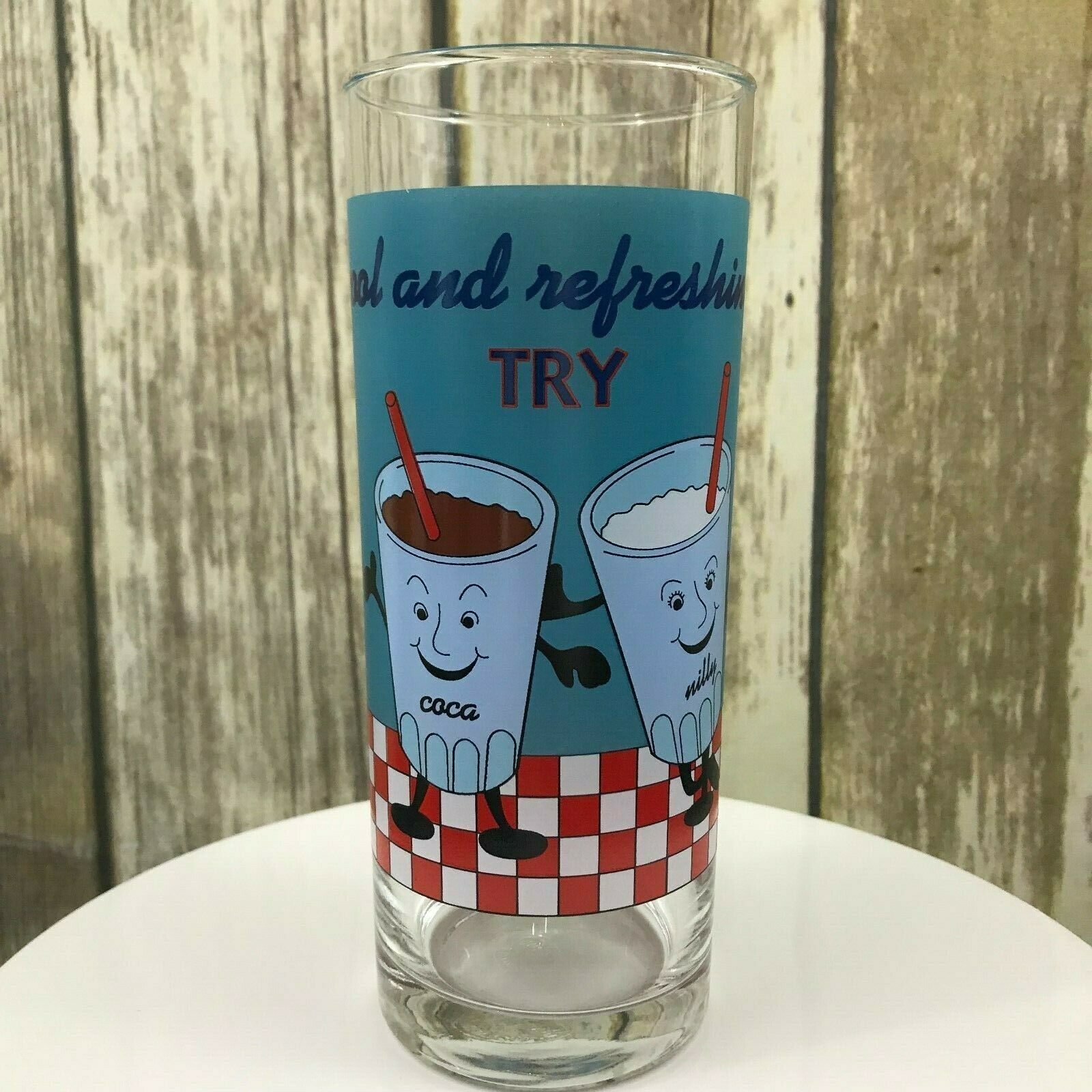 Ocean Thailand Set Of 3 Retro Diner Drinking Glasses Cola Club Sandwich Coffee Glassware