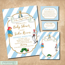 Storybook Baby Shower Invitation PRINTABLE -Book Request,Diaper Raffle,Notecard - $28.95