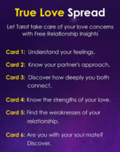 TRUE LOVE SPREAD TAROT READING DISCOVER YOUR TRUE LOVE 100 YEAR OLD WITC... - $19.11
