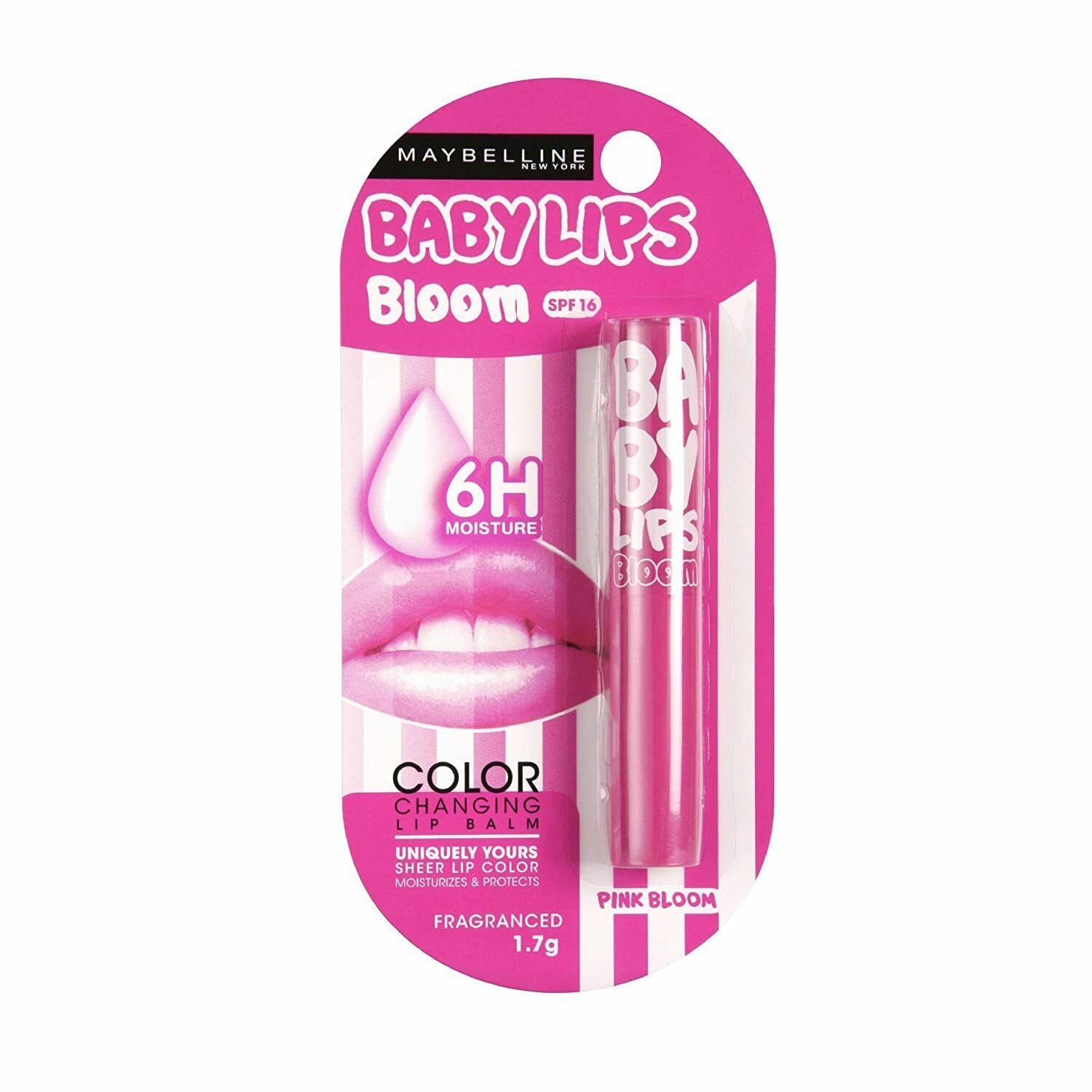 Maybelline New York Baby Lips Color Bloom SPF 16 - Pink Bloom, 1.7g (Pack of 1)