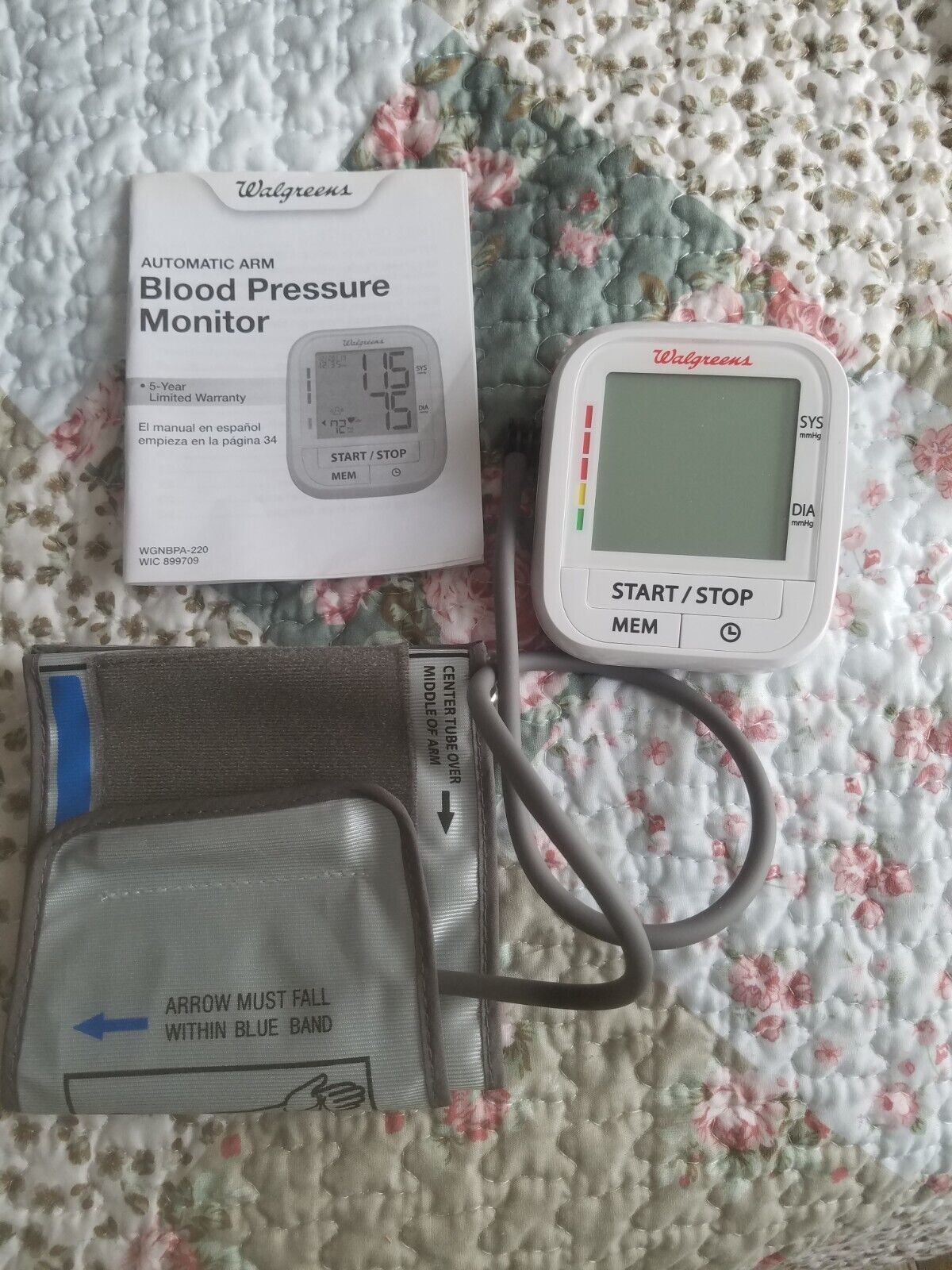 Walgreens Automatic Arm Blood Pressure Monitor Wgnbpa 220 Blood