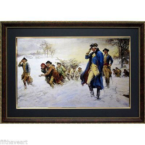 Washington At Valley Forge Print Framed Art - Other Art