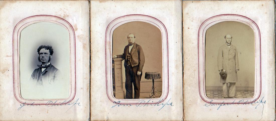 Primary image for Phillips Family Men (3) CDV Photos, New York - Thomas, John, Sanford