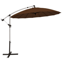 10 Foot Patio Offset Umbrella Market Hanging Umbrella for Backyard Poolside Lawn image 13