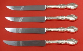 Melrose by Gorham Sterling Silver Steak Knife Set 4pc Large Texas Sized Custom - $286.11