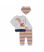 Baby Girls My First Thanksgiving Turkey Tutu Outfit Three Piece Top Pant... - $18.74