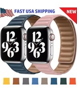 Leather Magnetic Iphone Apple Watch or Silicone Series 8 7 6 5 4 3 40/44... - $16.99
