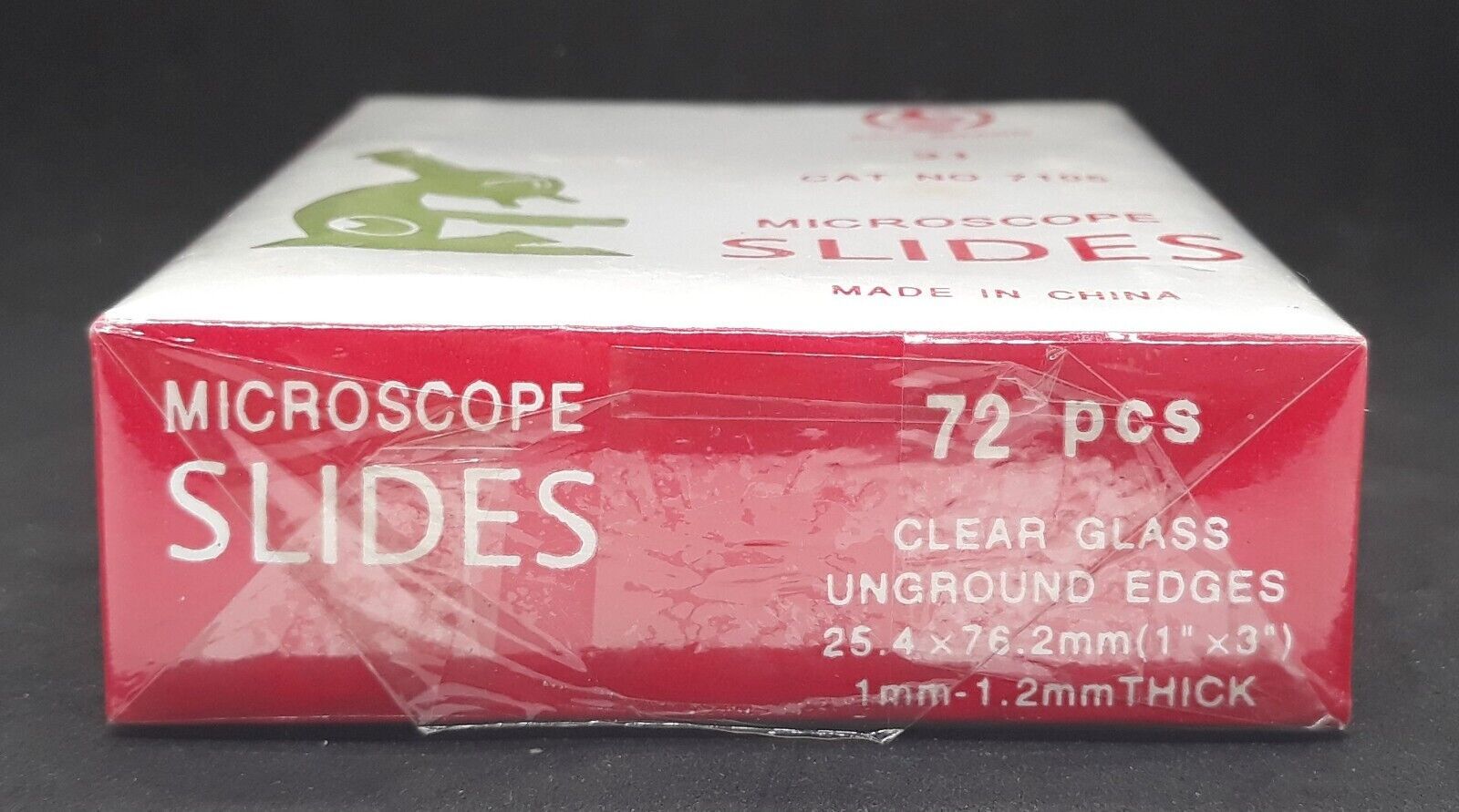 Sail Brand Microscope Slides Style 7105 Clear Glass Unground Edges 1