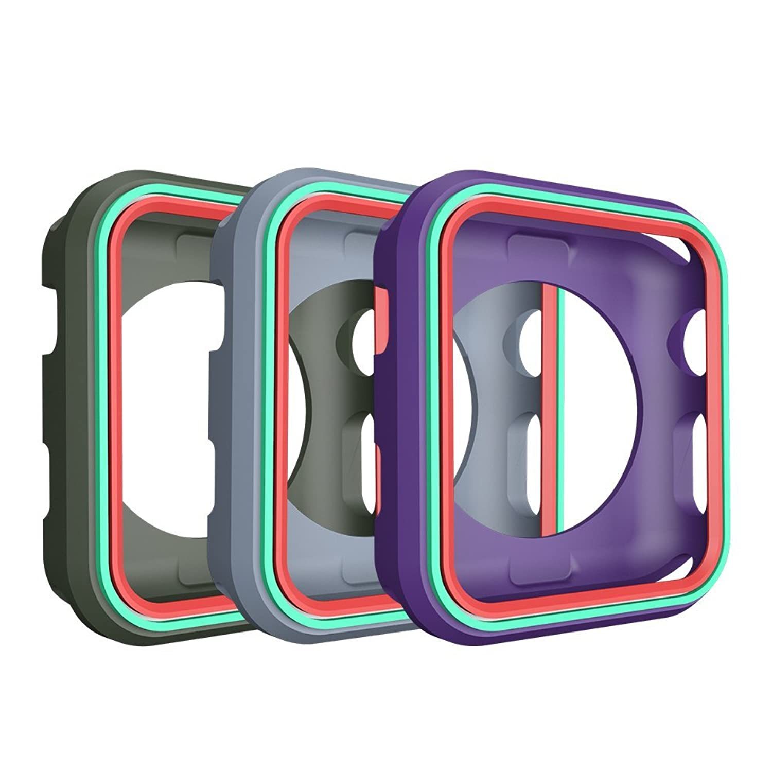 Colorful Case For Watch 38Mm,Shock-Proof And Shatter-Resistant Protect