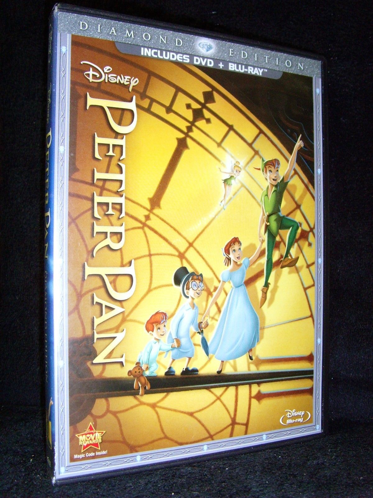 Disney•Peter Pan (Blu-ray/DVD, 2013, 2-Disc Set, Diamond Edition) No ...