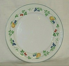 Nanci by AMG Stoneware 10-5/8&quot; Dinner Plate Red Strawberries &amp; Blueberries - $24.74