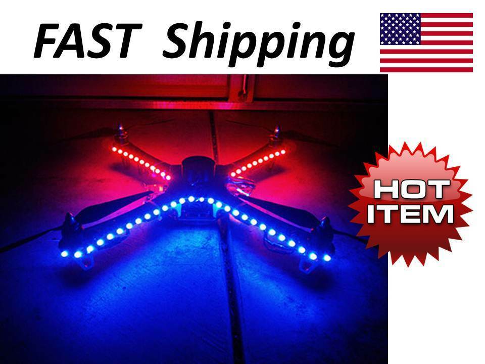 Drone / Multicopter Cree Style LED light strip - LIFETIME Warranty - FREE Switch