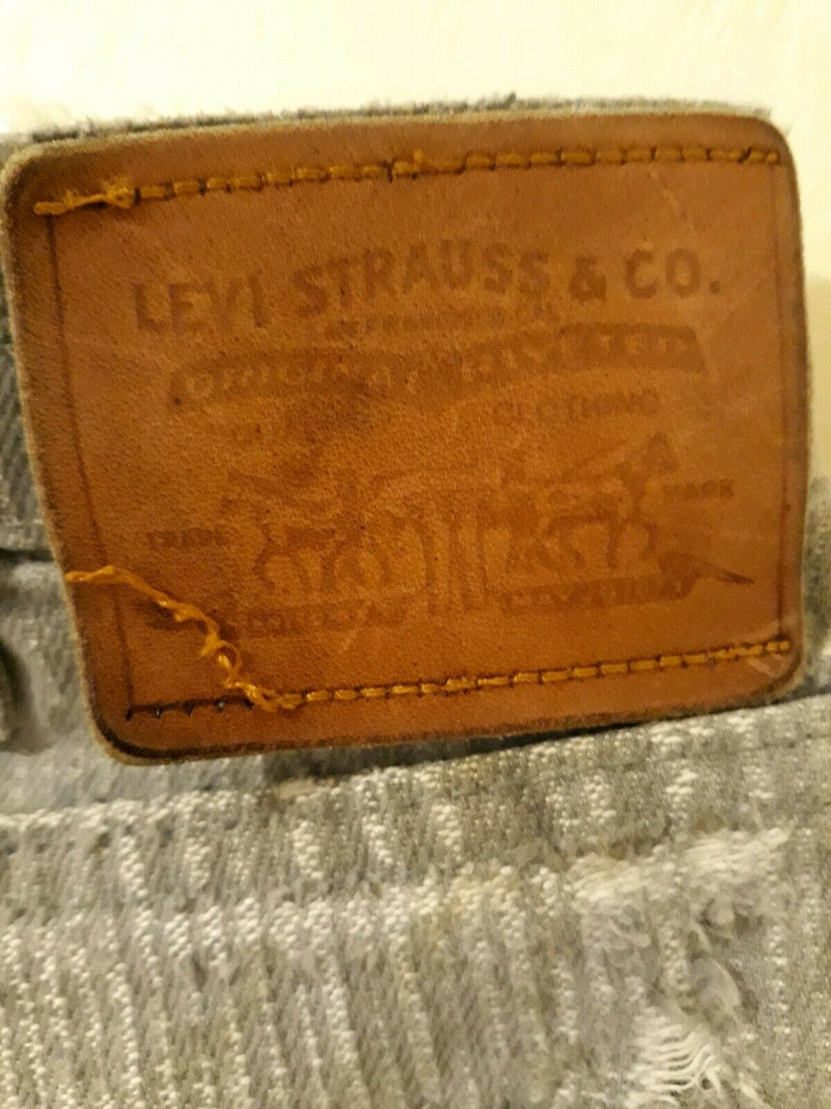 levis leather jeans