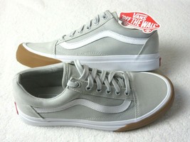 Vans Women&#39;s Old Skool Gum Grey True White Canvas Skate shoes Size 7.5 - $63.67