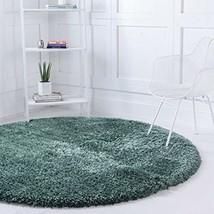 Rugs.com Infinity Collection Solid Shag Area Rug  8 Ft Round Forest Green Shag  - $239.00