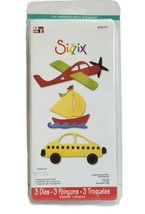 Sizzix Sizzlits Die 656371 Transportation Airplane Sailboat Car (Set of 3) - $10.80