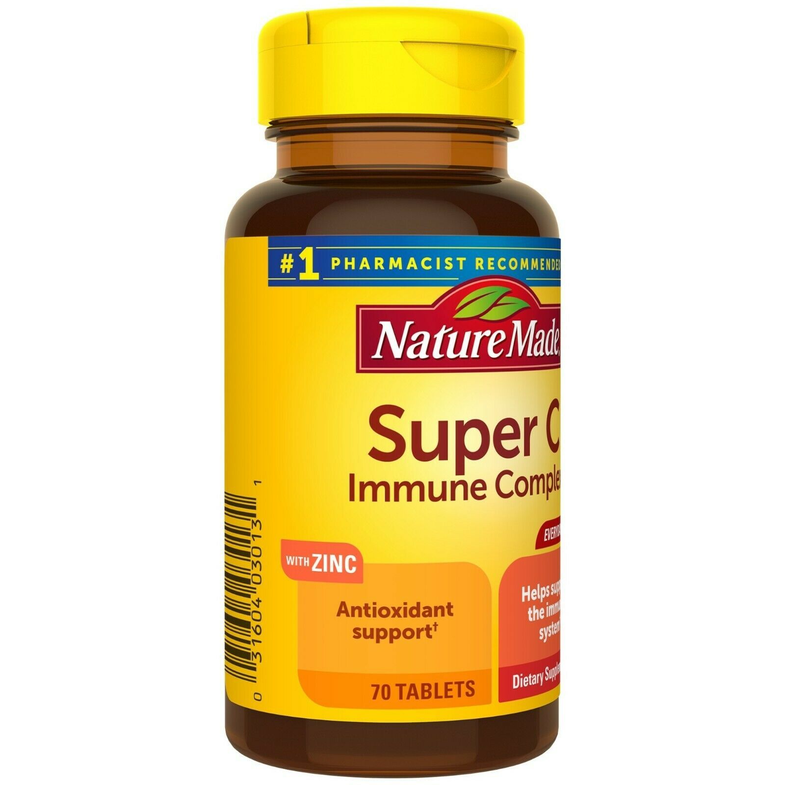 Nature Made Super C Immune Complex Tablets with Vitamin C, D and Zinc