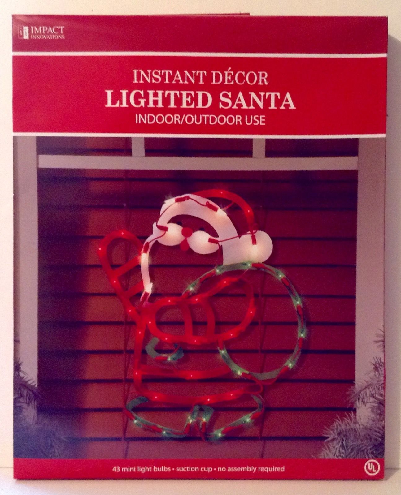 santa silhouette lighted christmas window decoration indoor outdoor use new - Impact Innovations Christmas Lighted Window Decoration santa silhouette lighted christmas window decoration indoor outdoor use new - Impact Innovations Christmas Lighted Window Decoration