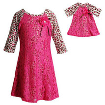Dollie Me Girl 4-14 and Doll Matching Cheetah Dress Outfit Clothes American Girl - $24.99