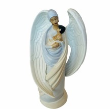 Angel Figurine Black African baby Sculpture decor gift 10&quot; statue vtg mo... - $72.57