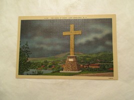 North Carolina Postcard Cross at night Lake Junaluska NC - $5.99