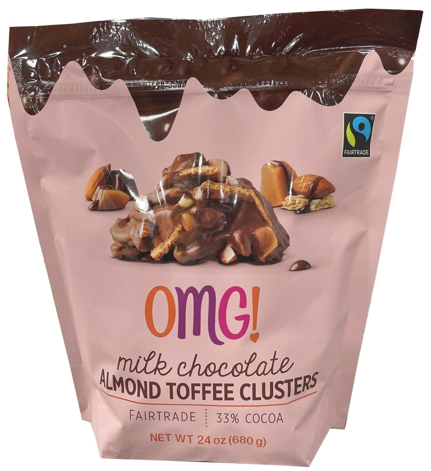 omg! Milk Chocolate Almond Toffee Clusters 24 oz Chocolate Sweets