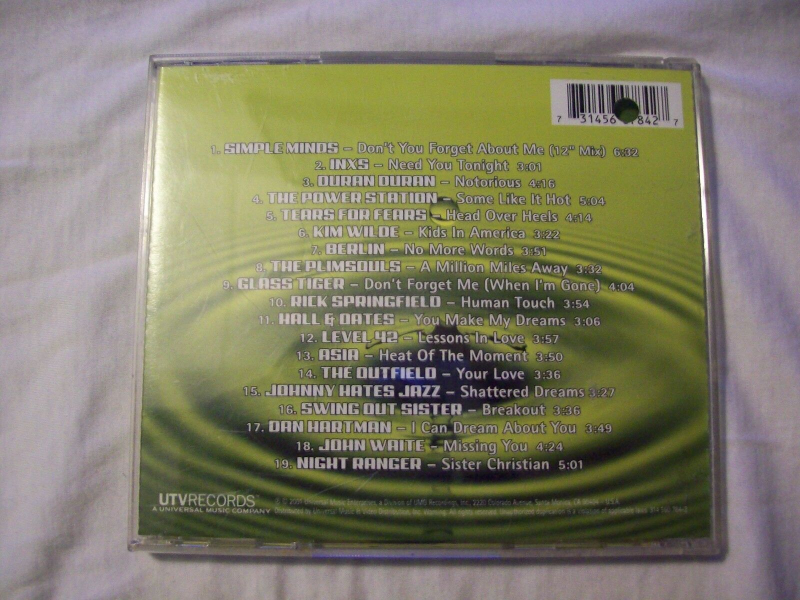 Pure 80s Hits By Various Artists Cd Mar 2001 Utv Cds