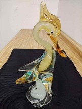 Vintage Murano large glass bird; hand made. - $66.50