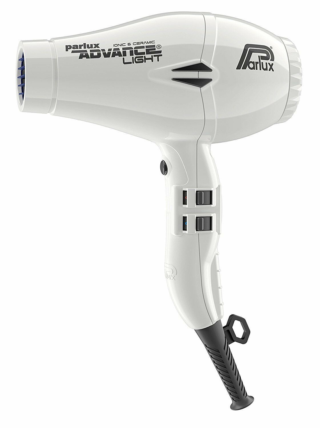 Parlux advance light white hair dryer ionic professional 2200w 3 metres cable
