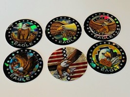 American Bald Eagle Pogs lot Slammer Milk Cap game poggs vtg America USA... - $14.80