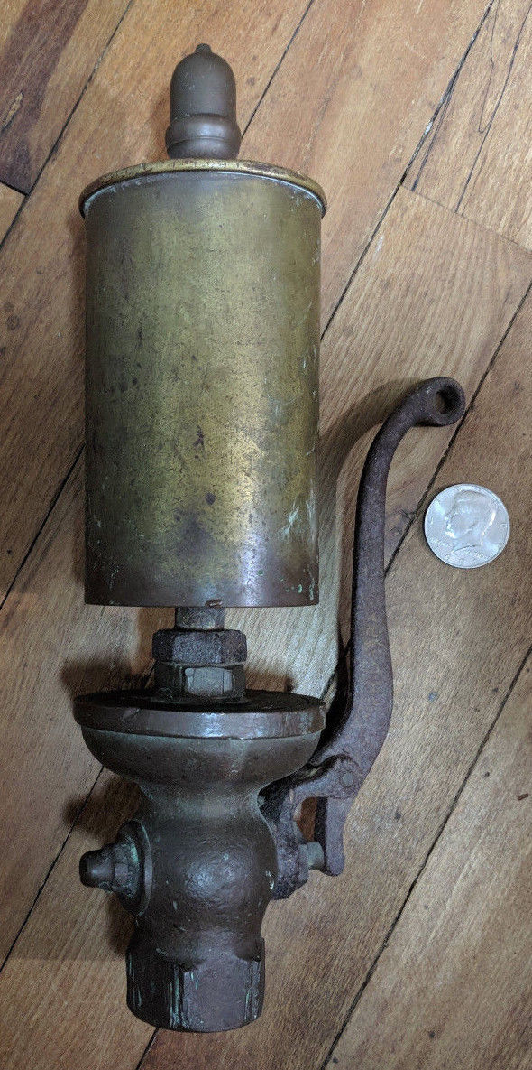 Antique Lonergan Brass Steam Whistle 12" x 3" Whistle