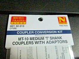 Micro-Trains Stock # 00130013 (1129) MT-10 Medium 'T' Shank Couplers N-Scale image 2