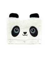 Fuzzy &amp; Glitter Panda Pencil Case Pouch For 3 Ring Binder - New! - $8.42