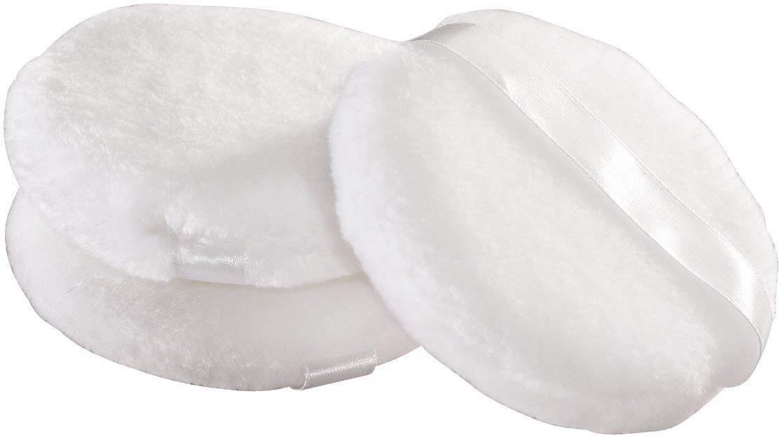 Nakimo Fluffy Powder Puff 4.12 Inch Large Body Puff With Ribbon,Set Of