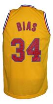 Len Bias Custom College Basketball Jersey New Sewn Yellow Any Size image 2