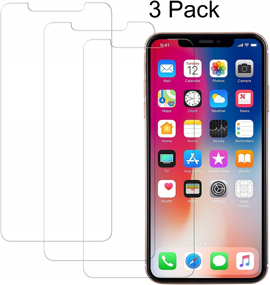 3 Pack iPhone 11 Pro Max Screen Protector, iPhone Xs Max Screen Protector,