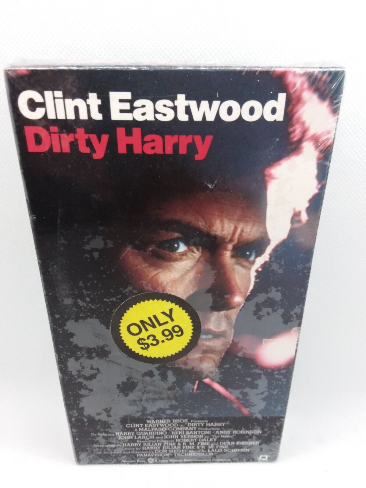 Dirty Harry VHS Sealed With Warner Brothers Watermark Clint Eastwood ...