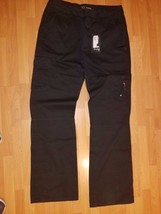 Black Cargo Pants Classic Fit Black Cotton Cargo Pants bottoms 32Wx32L - $19.60