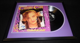 Culture Club Group Signed Framed 1982 Kissing to Be Clever Record Display image 1